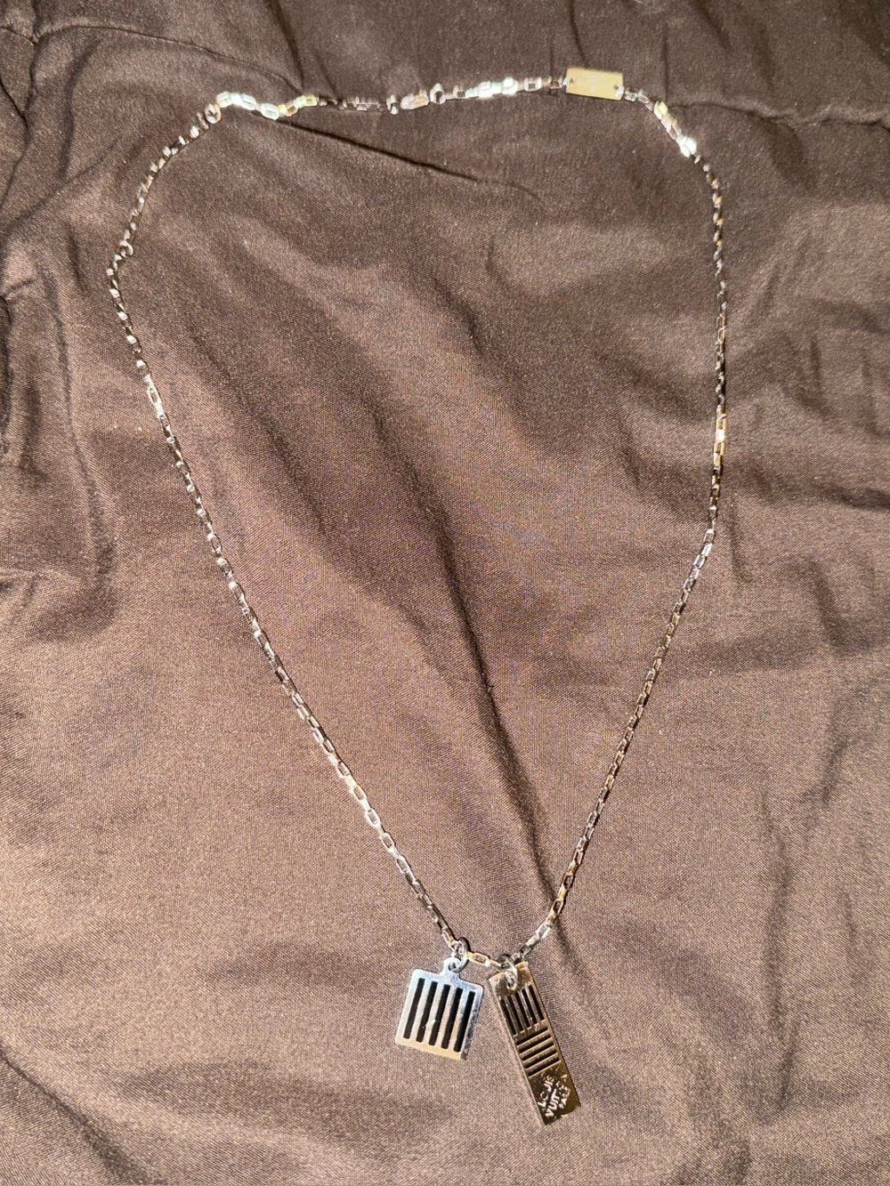 Louis Vuitton Collier Damier Colors M62490 Necklace